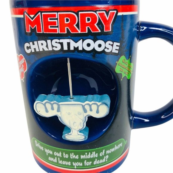 Chevy Chase National Lampoons Christmas Vacation Mug Merry Christmoose Coffee - Picture 2 of 8